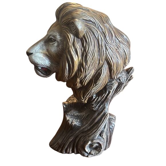 Driftwood Lion Ceramic Bisque Handpainted Statue Doc Holliday Collection - Picture 2 of 7